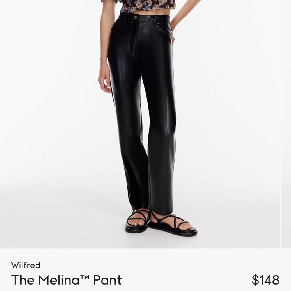 NWOT aritiza leather pants